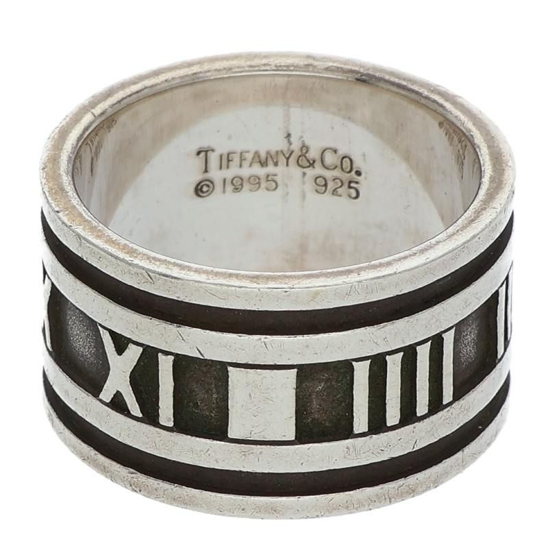 ティファニー アトラス ワイド シルバーリング メンズ 14号