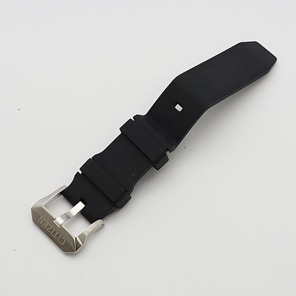 美品 シチズン 純正ベルト ブラックカラー ラバーベルト 22mm用