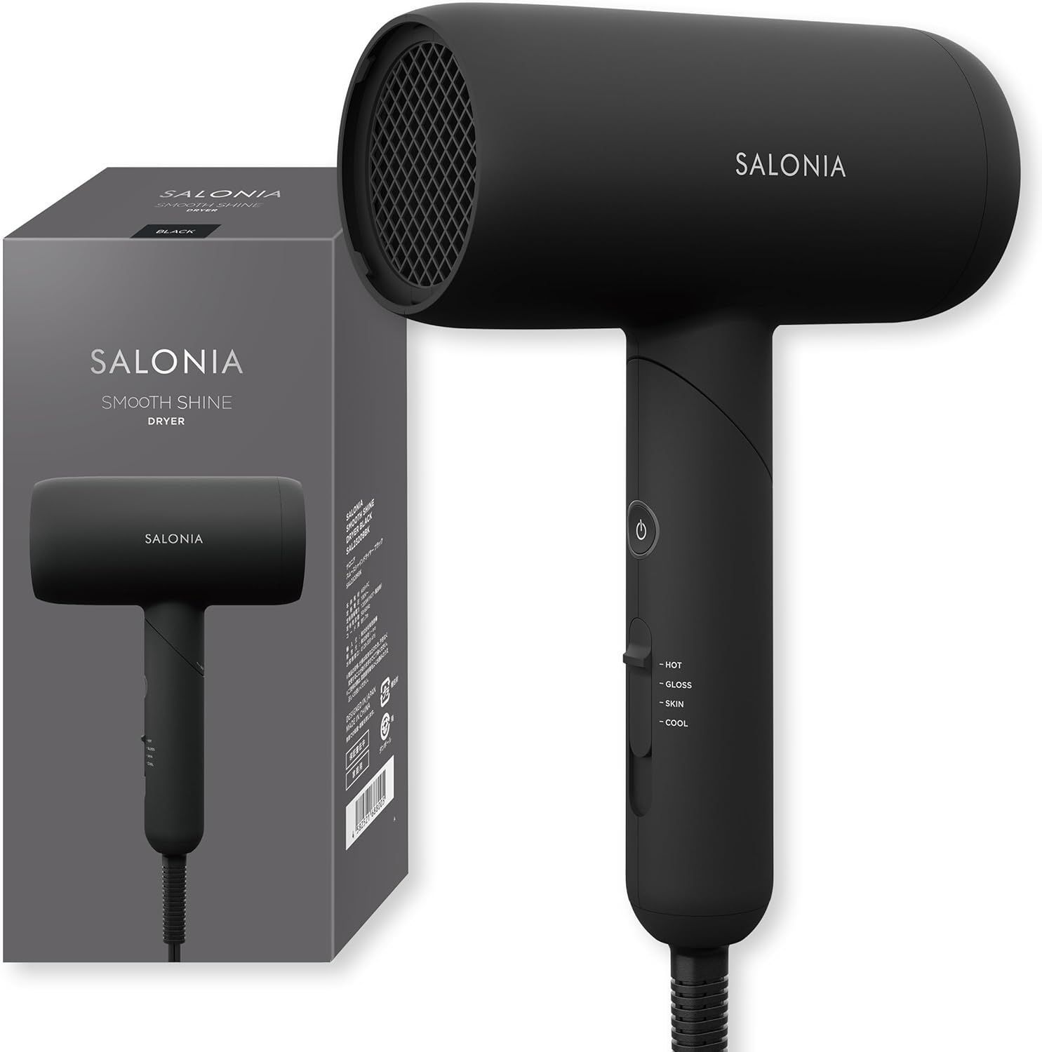 SALONIA サロニア スムースシャイン ドライヤー 大風量 速乾 軽量 **4417545