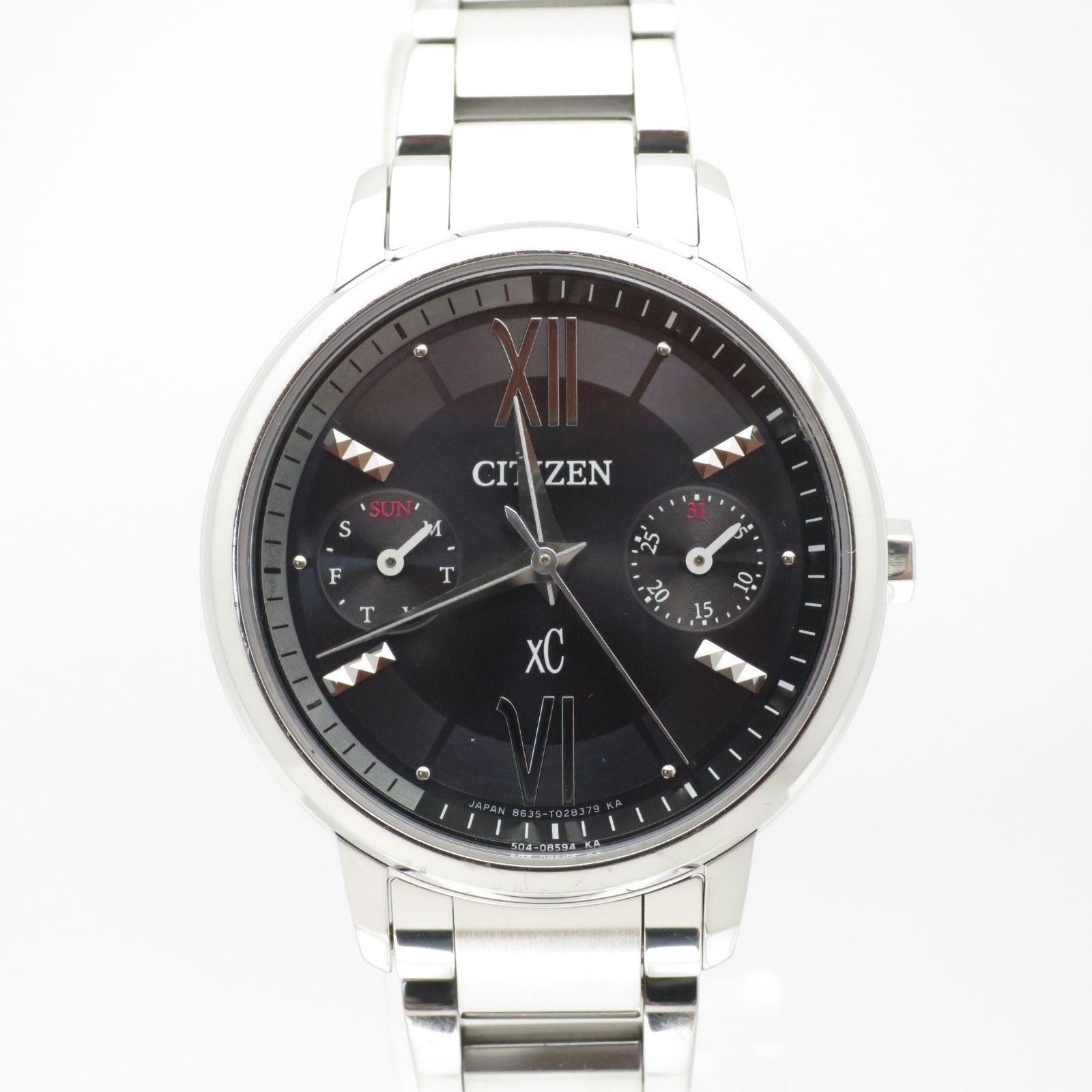 【ソーラー、美品】シチズン　クロスシー　エコドライブ　8635-T016057 稼働品】クロスシー エコドライブ シチズン レディース腕時計