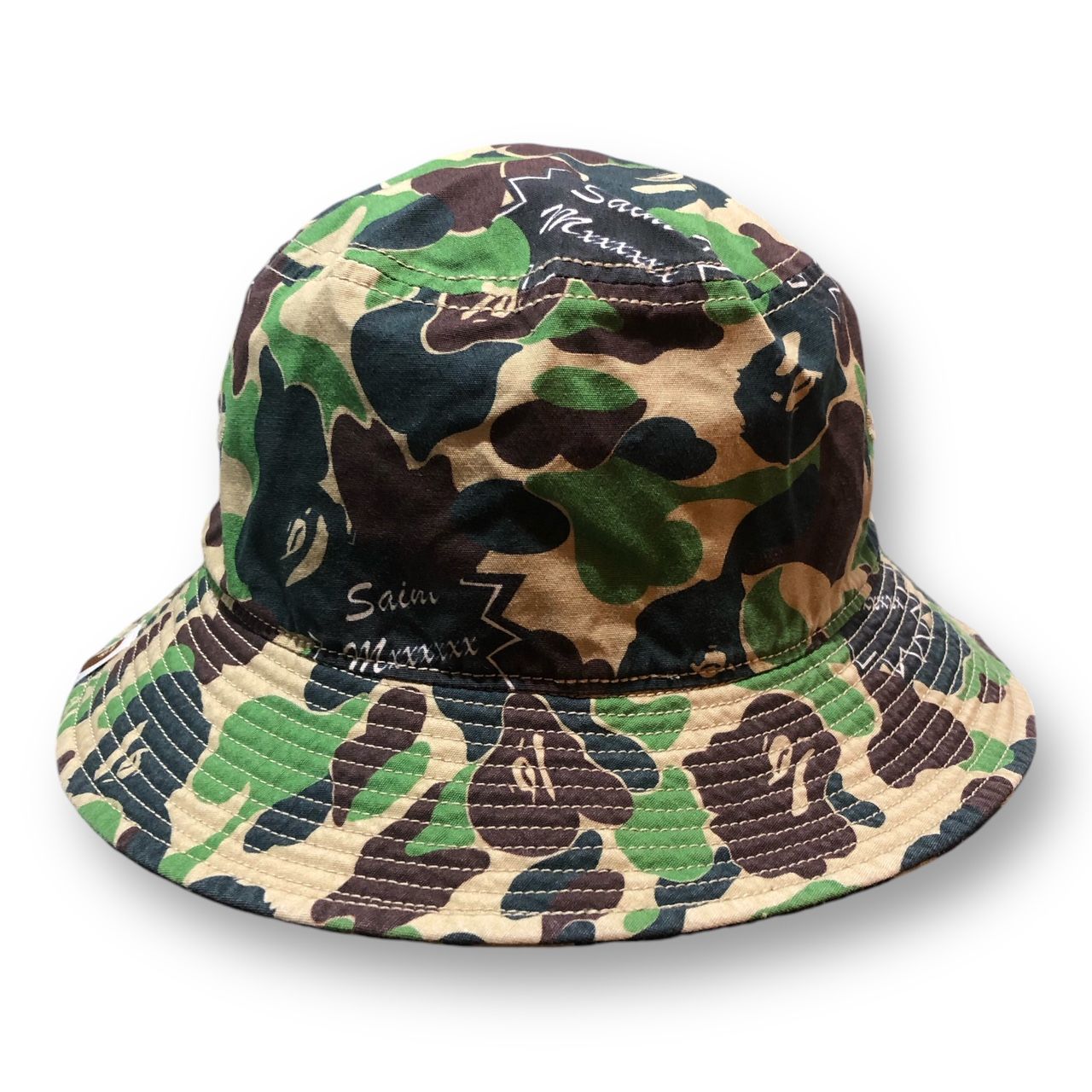 SAINT MICHAEL × A BATHING APE 迷彩バケットハット 帽子 アベイシング