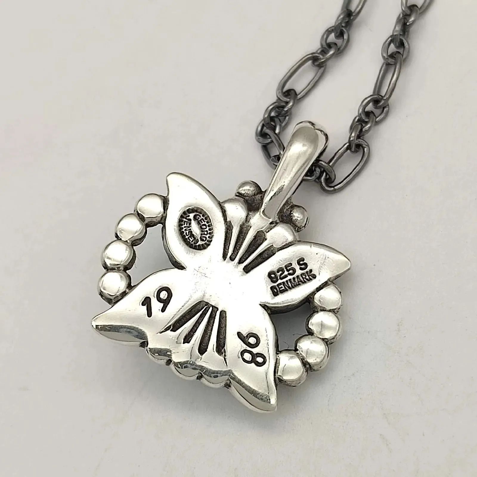 美品】Georg Jensen ジョージジェンセン ラピスラズリイヤー