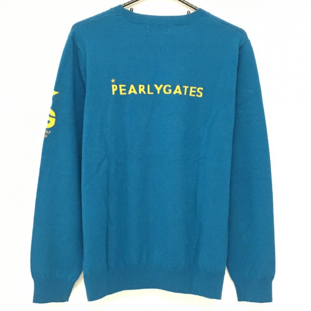 パーリーゲイツ セーター ブルー系 袖ロゴ メンズ 6(XL) ゴルフウェア