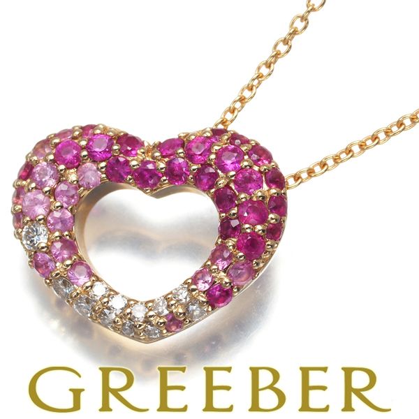 ポンテヴェキオ ネックレス サファイア 0.47ct ダイヤ ダイヤモンド  