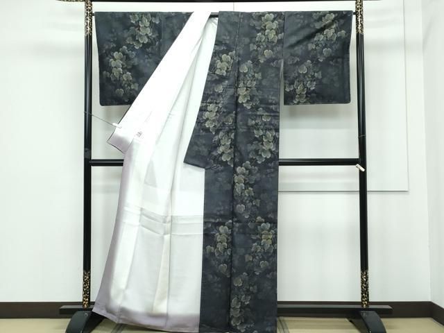 平和屋本店□極上 都喜ヱ門 本場大島紬 9マルキ 葡萄ごよみ 藤絹織物  