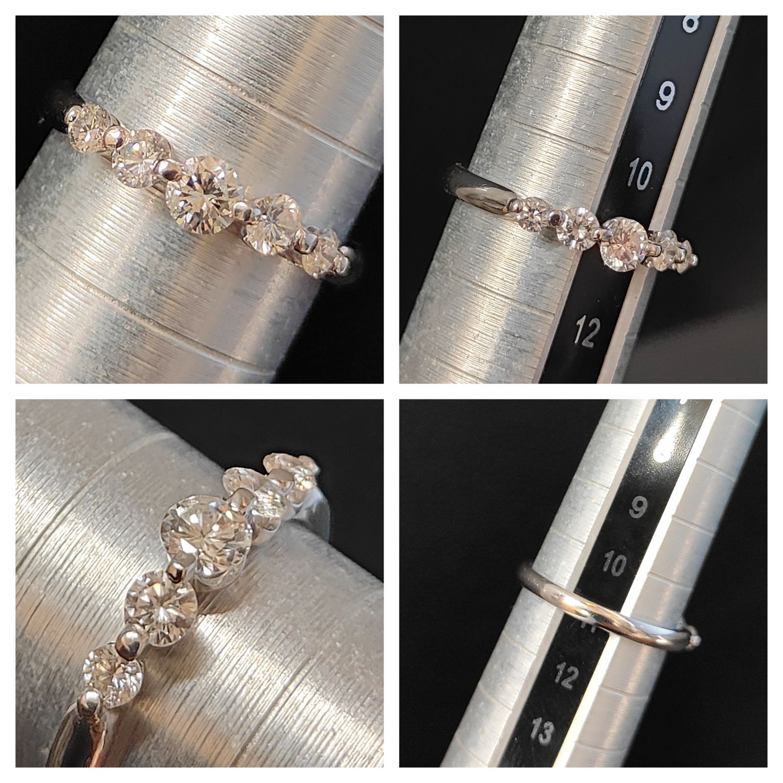 美品 購入時保証書あり】0.50ct ダイヤモンドプラチナ リング PT900