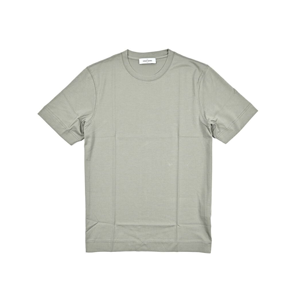 グランサッソ/Tシャツカットソースムースグレー/422522 GRAN SASSO グランサッソ / Tシャツ カットソー クルーネック