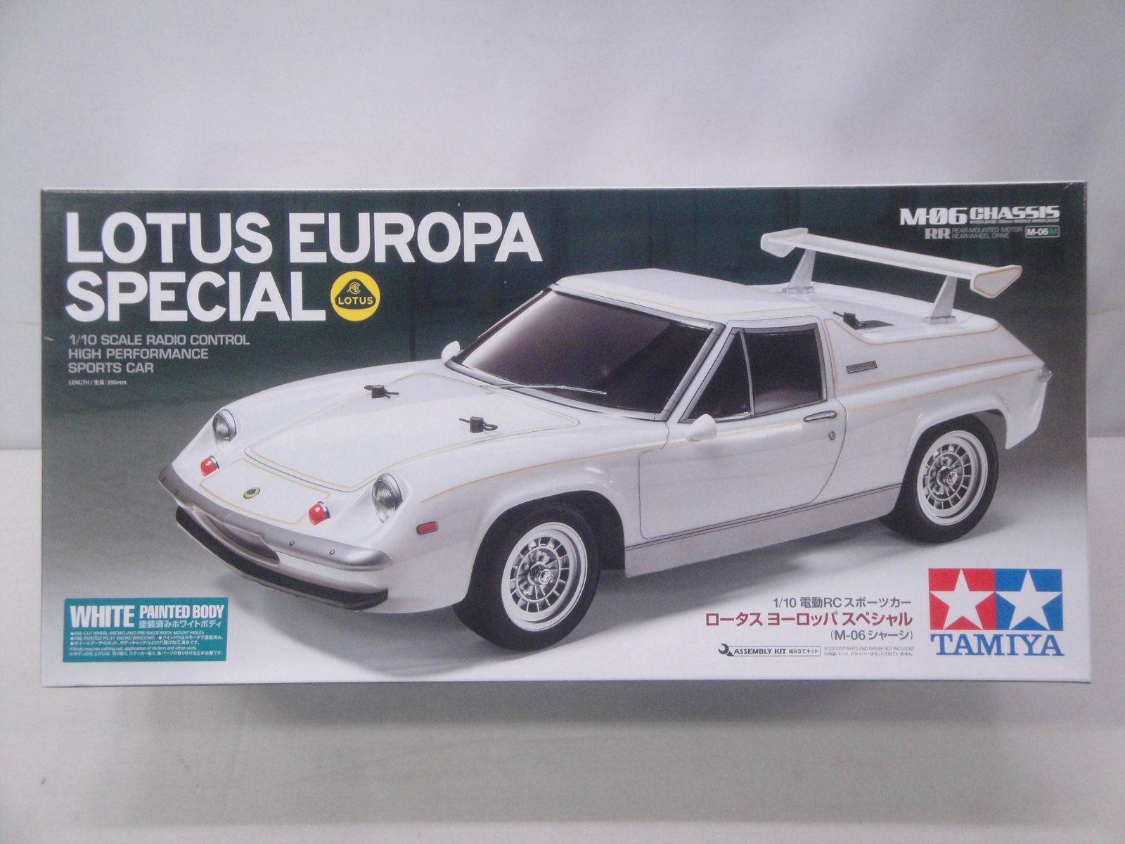 未組立品】タミヤ TAMIYA 1/10 RC ロータス ヨーロッパ スペシャル M-06シャーシ 塗装済みホワイトボディ ラジコン 314 -  メルカリ