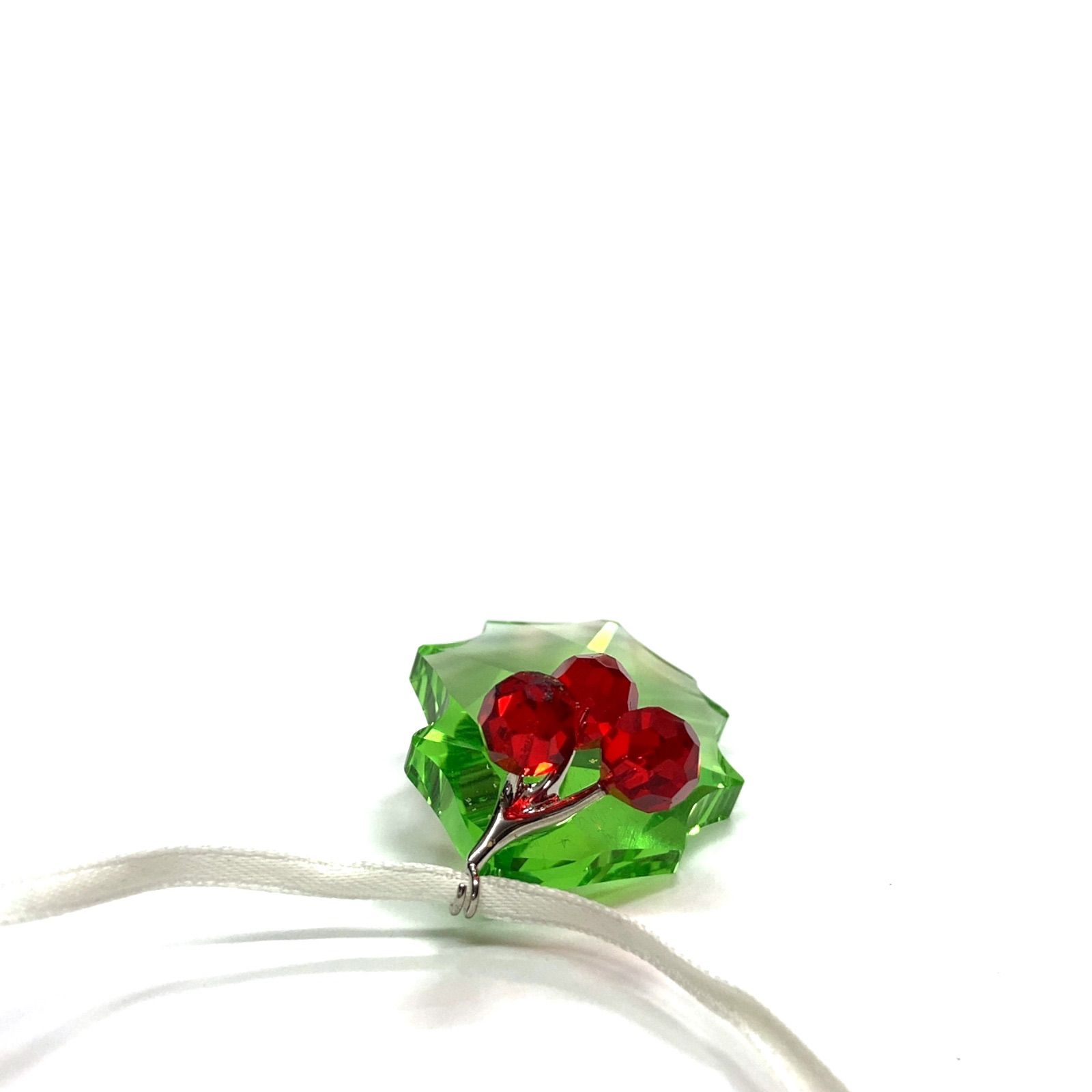 美品】2011年限定 Swarovski スワロフスキー オーナメント ヒイラギ 柊