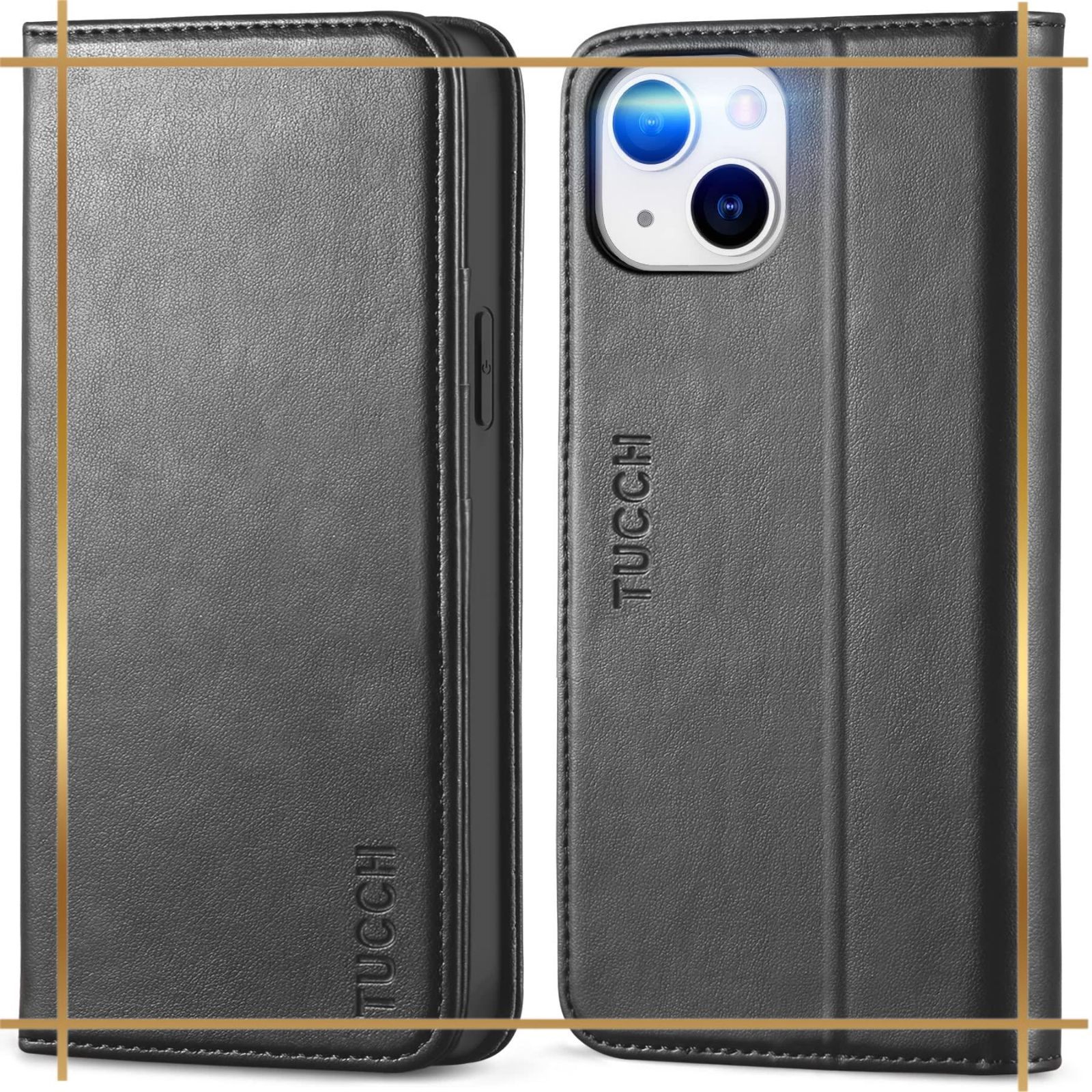 TUCCH iphone 14 対応 ケース手帳型 アイフォン14 ケース カード収納 スタンド機能 高級PU