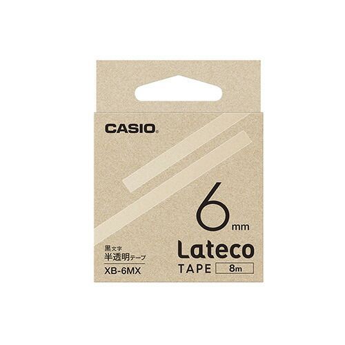 まとめ ラベルライター Ｌａｔｅｃｏ カシオ 半透明 XB-6MX 4549526700606 1個 ×10セット