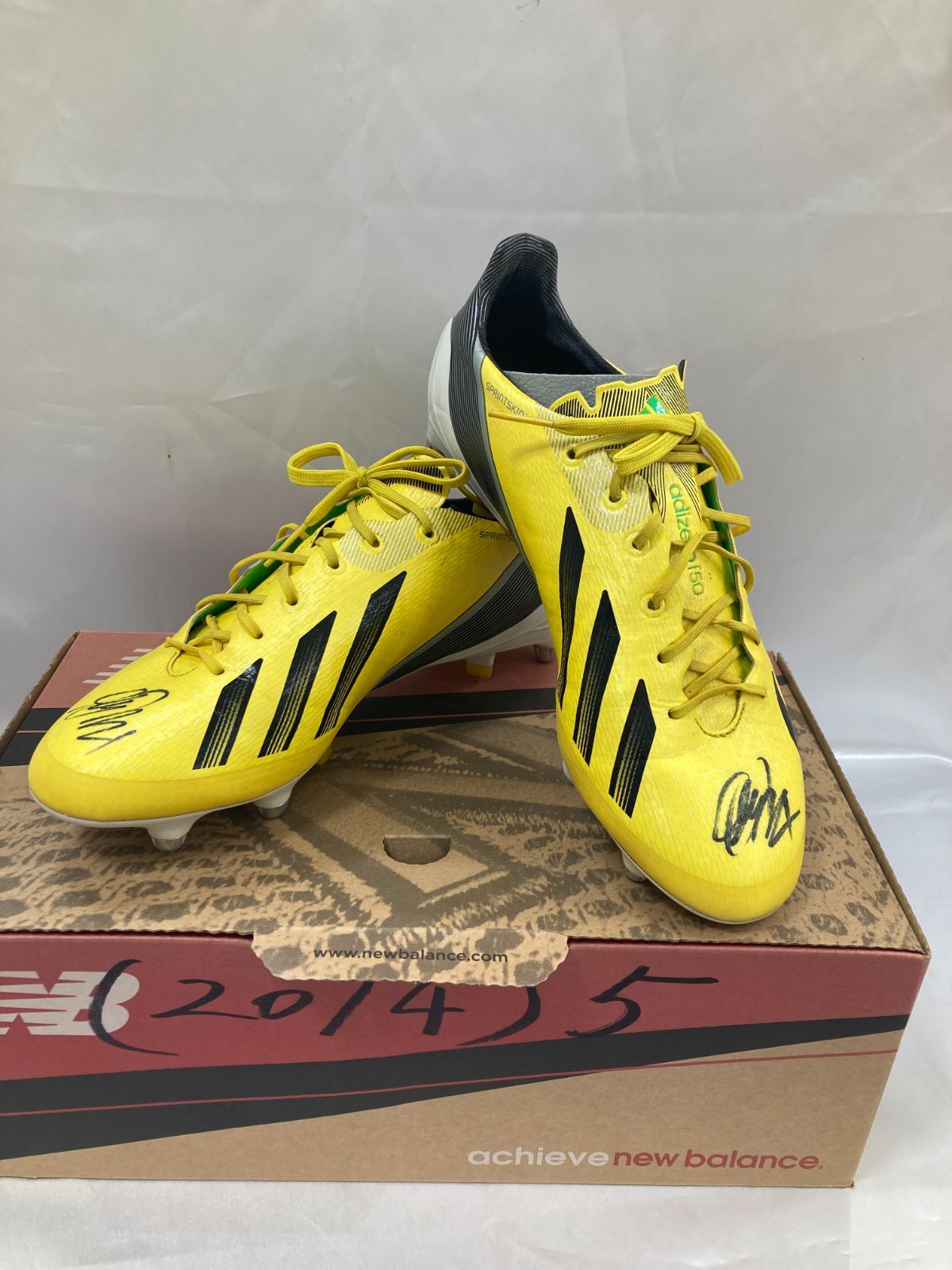 A【コレクション】サッカー 柏レイソル 鈴木大輔 サイン 入り スパイク アディダス adidas  26.5cm f50 トップモデル アディゼロ