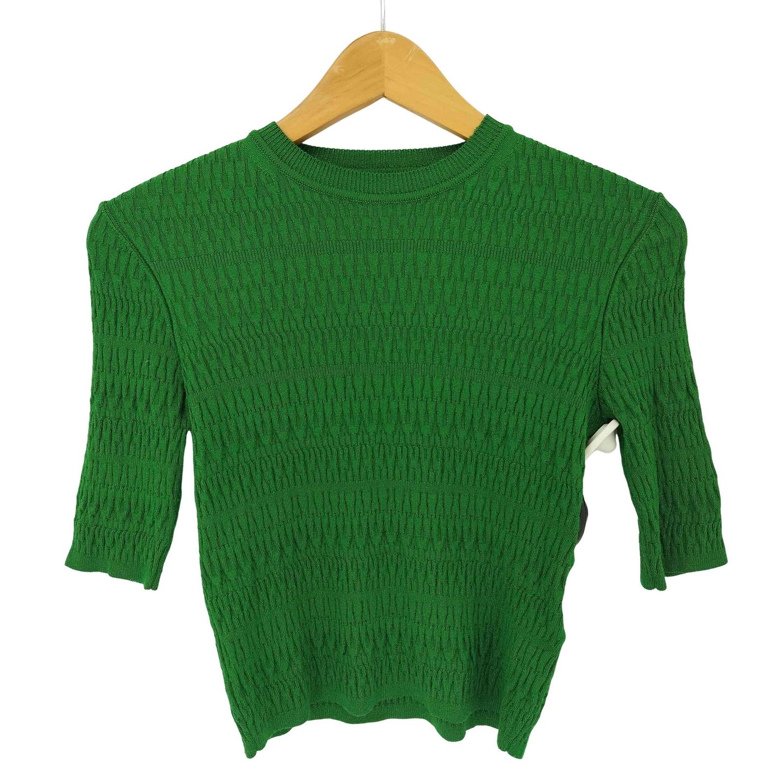 マメクロゴウチ mame kurogouchi 22SS Geometric Ribbed Knitted Top 半袖ニット MM22PS-KN73 マメクロゴウチ Mame Kurogouchi 22SS Geometric Ribbed Knitted