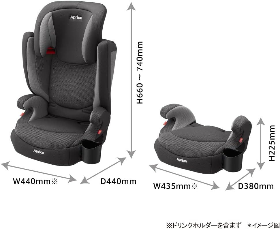 Aprica ジュニアシート Air Ride エアライド ブラウン 良品 