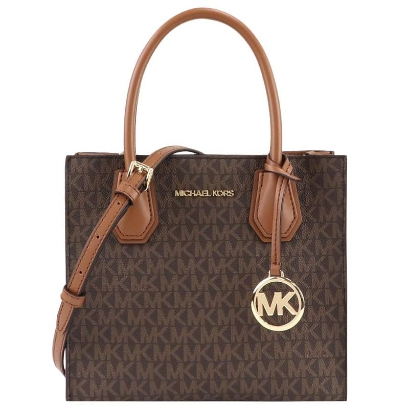 MICHAEL KORS womens MERCER ｼｸﾞﾈ MD MESSENGER BROWN MISC 並行輸入品