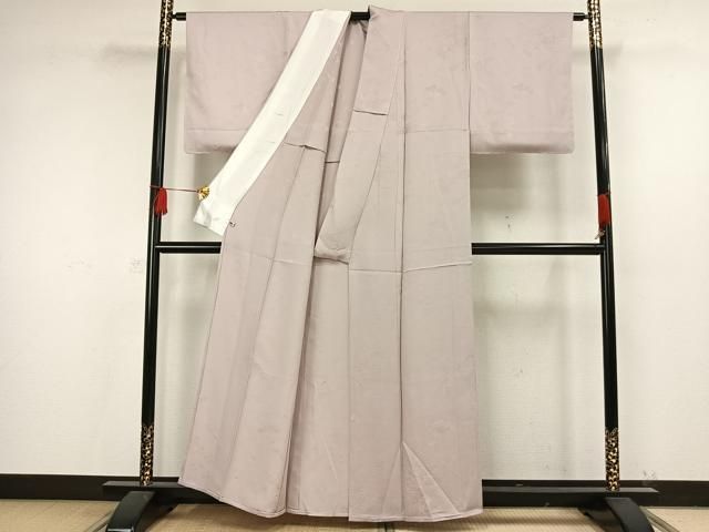 平和屋着物●上質な色無地　人物風景地紋　薄桜色　さが美扱い　正絹　逸品　AABD8637fy 平和屋着物○上質な色無地 人物風景地紋 薄桜色 さが美扱い 正絹