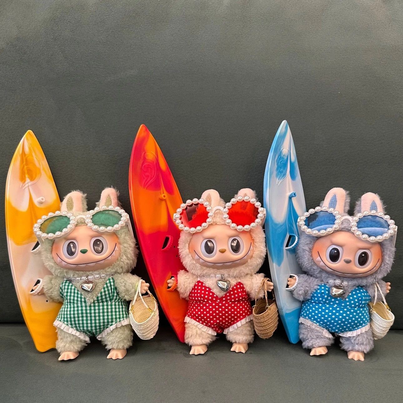 Boun ぬいぐるみセット labubu ぬいぐるみ 服 着せ替え LABUBU ラブブ ぬいぐるみ 17cm