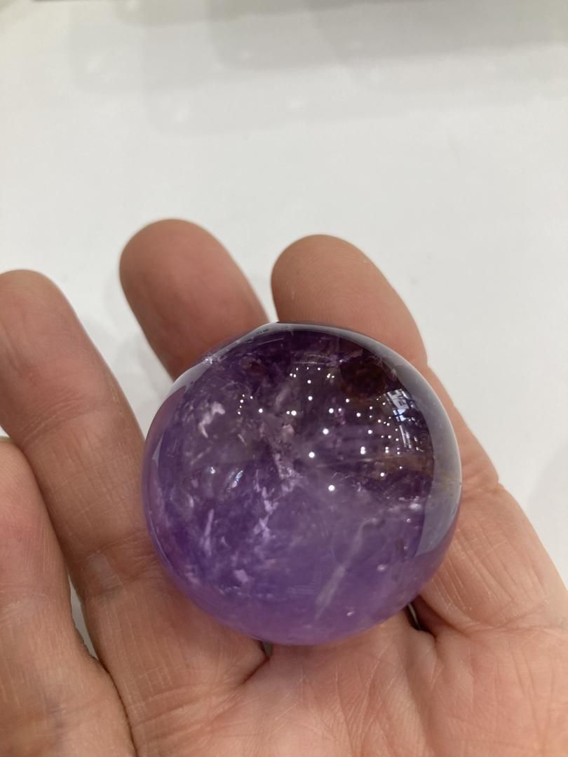 E29479】アメトリン 約34㎜ 球 スフィア ブラジル amethyst