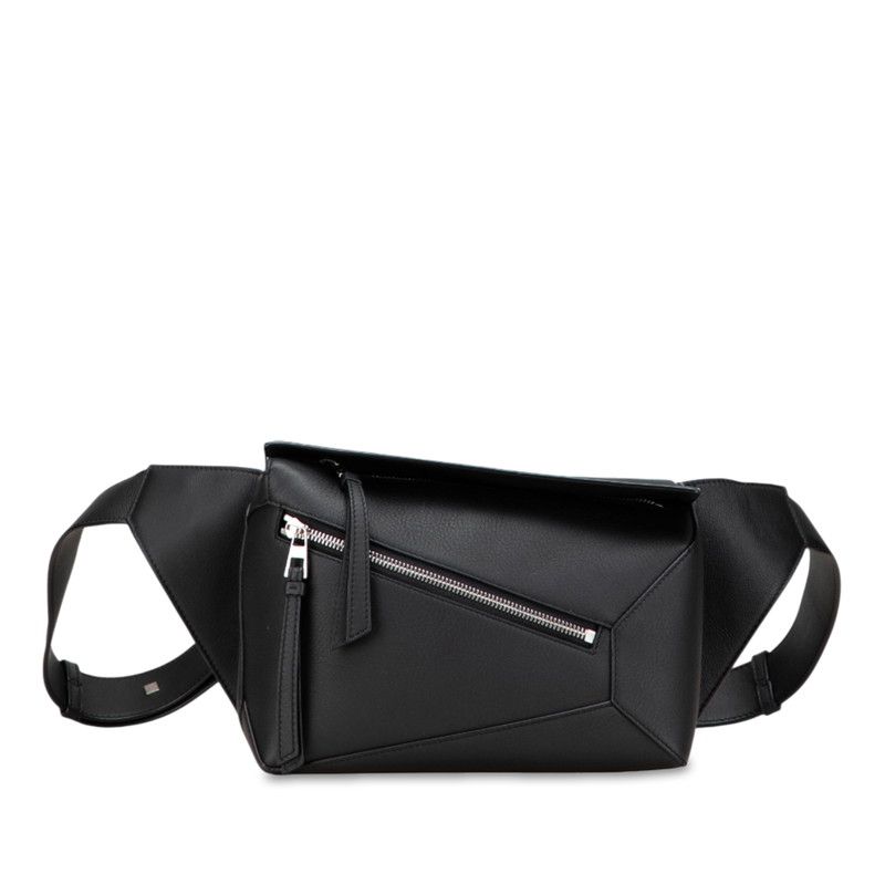 ロエベ パズル バムバッグ ボディバッグ ウエストバッグ ブラック レザー メンズ LOEWE 222-34023