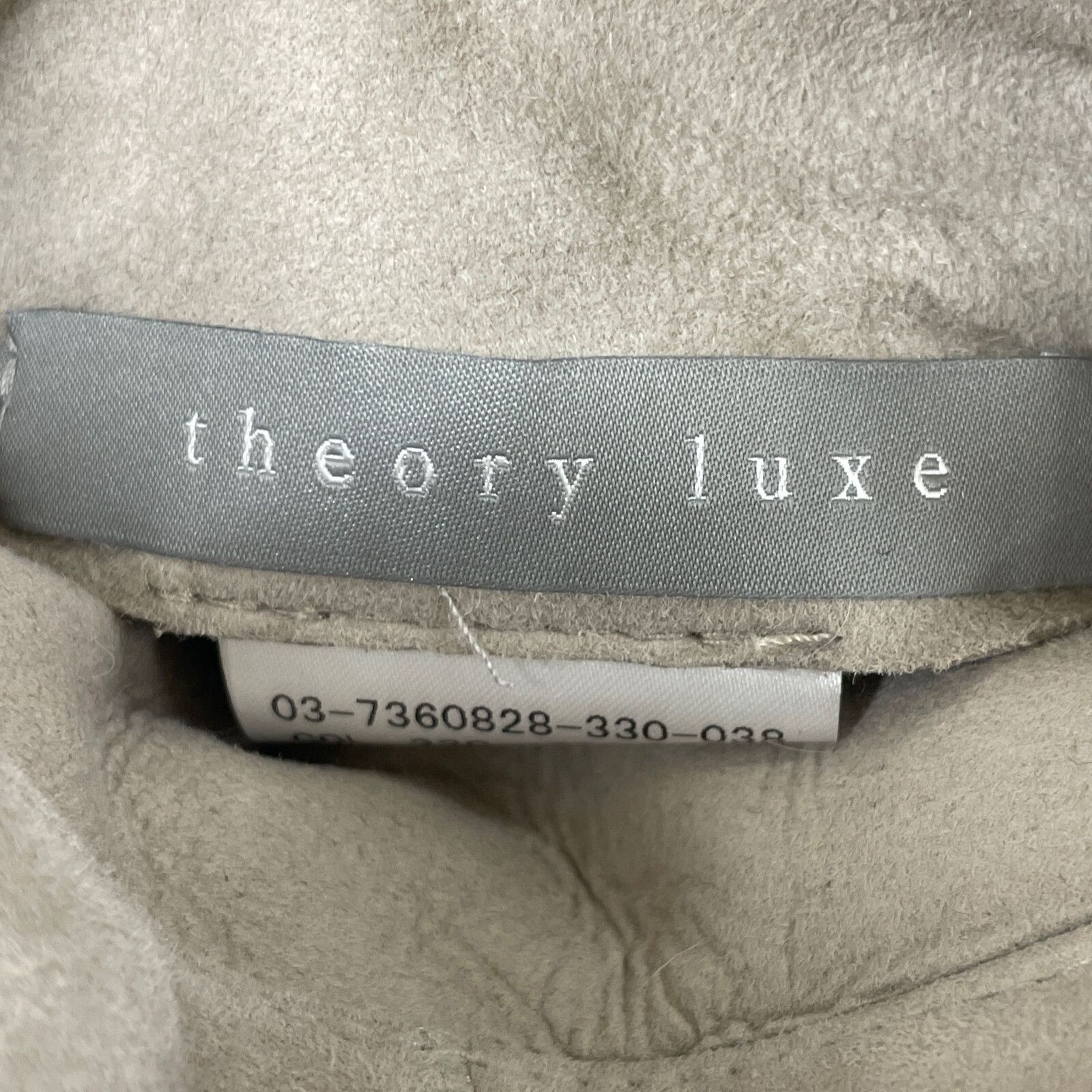 theory luxe セオリーリュクス 03-7360828 ｸﾞﾚｰ ﾗﾑﾚｻﾞｰ ﾌｰﾃﾞｯﾄﾞ