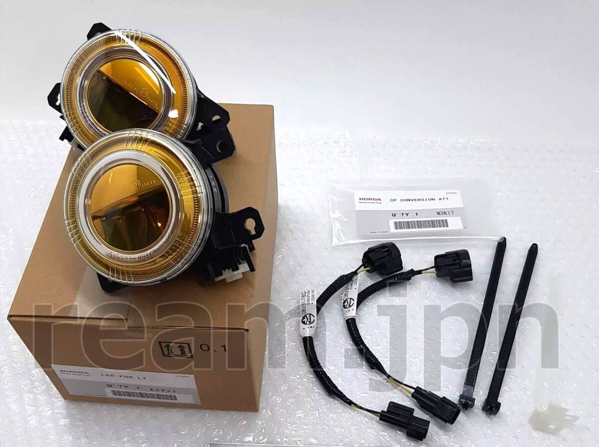 新品 純正 FK シビック タイプR LED イエローフォグ 変換コード セット 新品 ホンダ純正 FK FK8 シビック タイプR LED イエローフォグ 変換