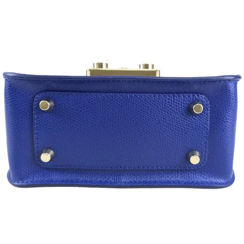 ★☆★オープニング価格★☆★　カワイイ【未使用品】FURLA　フルラ　メトロポリス　チェーンショルダーバッグ　レザー　ブルー　レディース　肩掛け