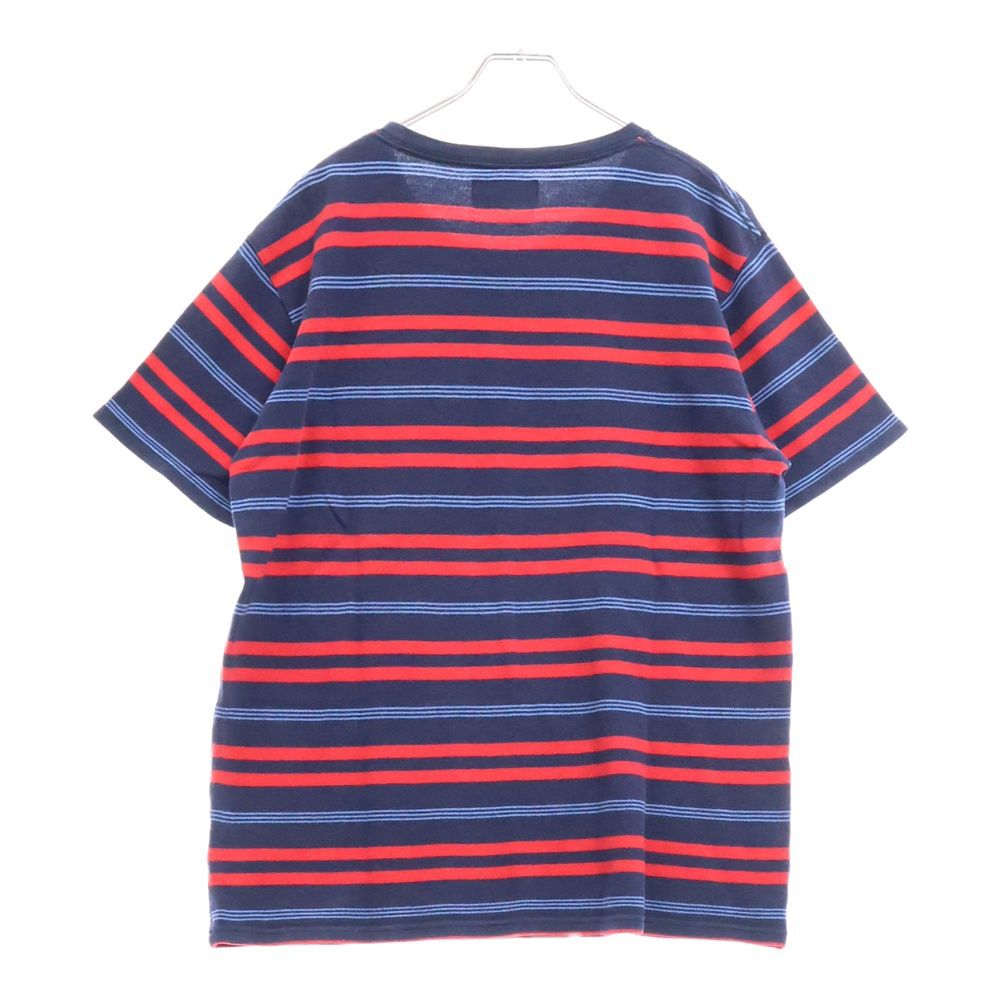 【日本完売】WACKO MARIA ストライプクルーネックTシャツ 日本完売】WACKO MARIA ストライプクルーネックTシャツ
