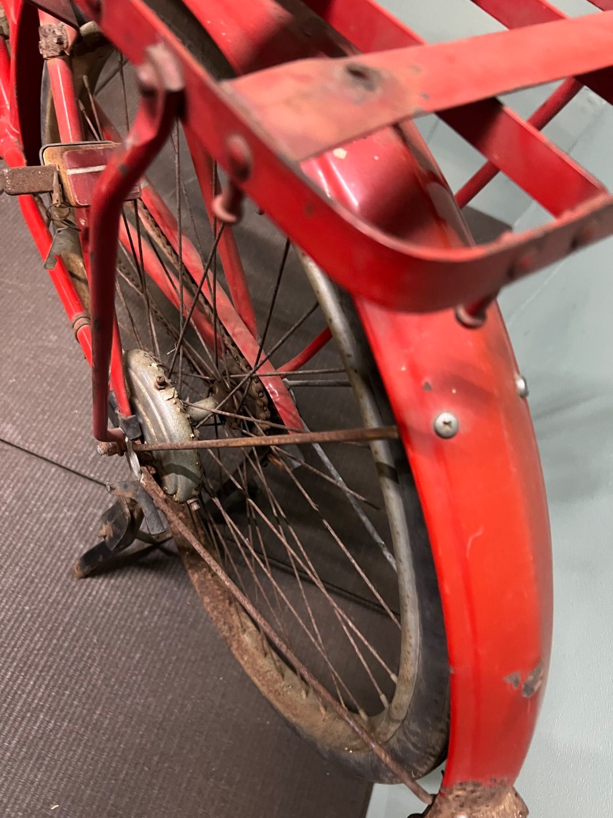 ⭐︎ ツノダ ヴィンテージ 自転車 昔 自転車 赤 - メルカリ