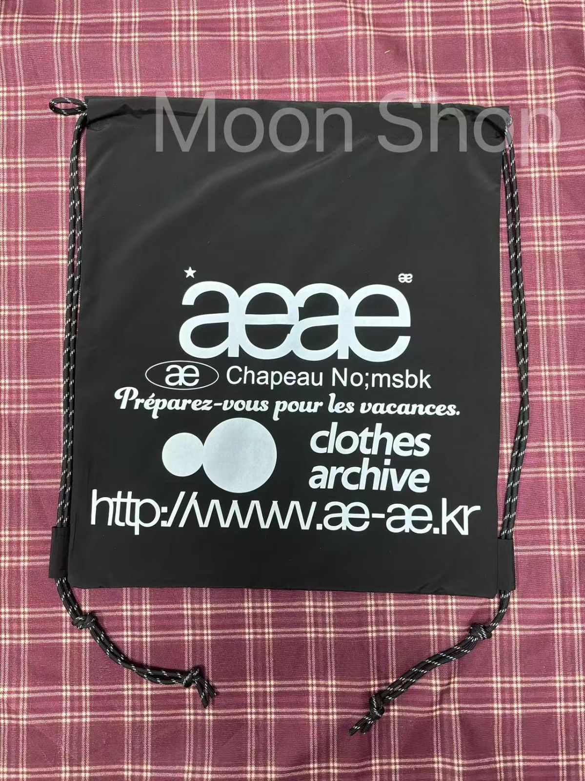 大人気カラー レア aeae ナップサック ブラックドット 黒 - メルカリ