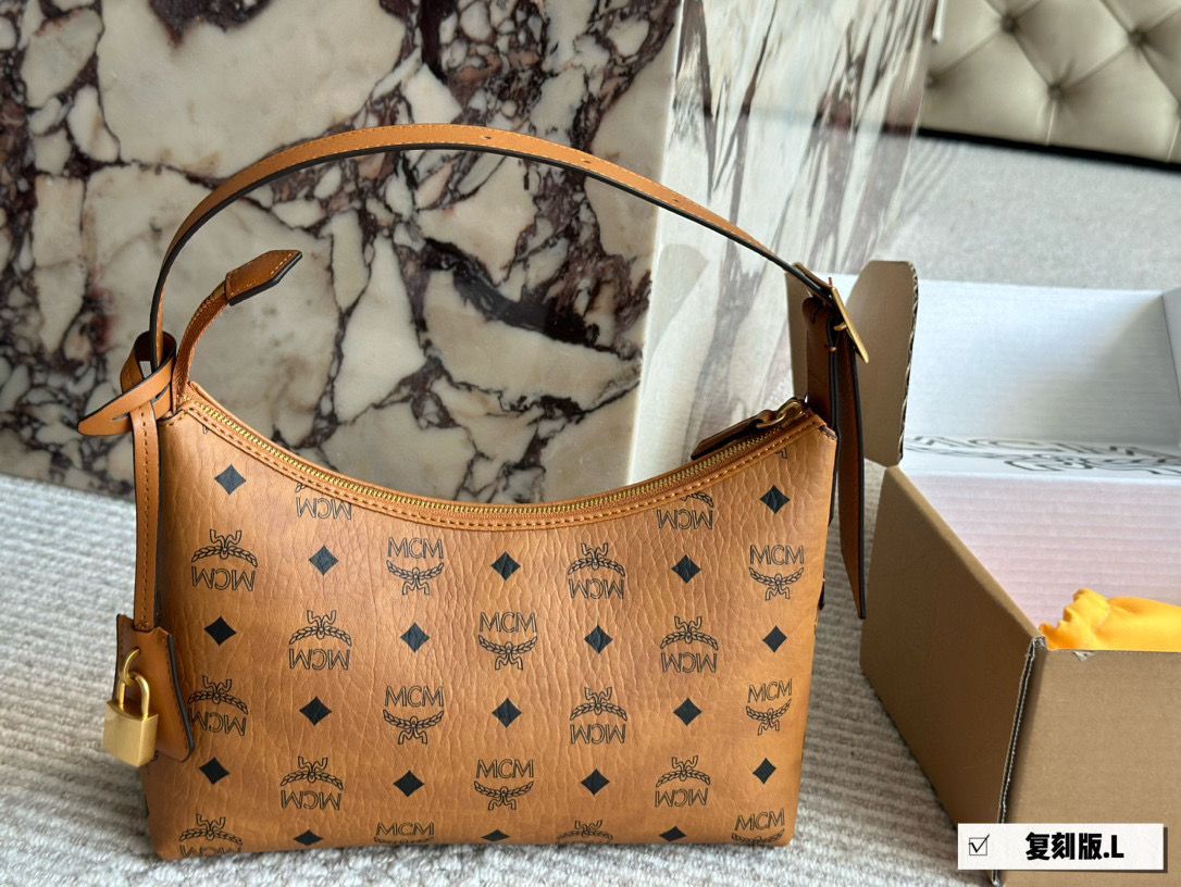 今日 MCM Hobo Bag ホーボーバッグ バタークロ issant-WTO輸入2