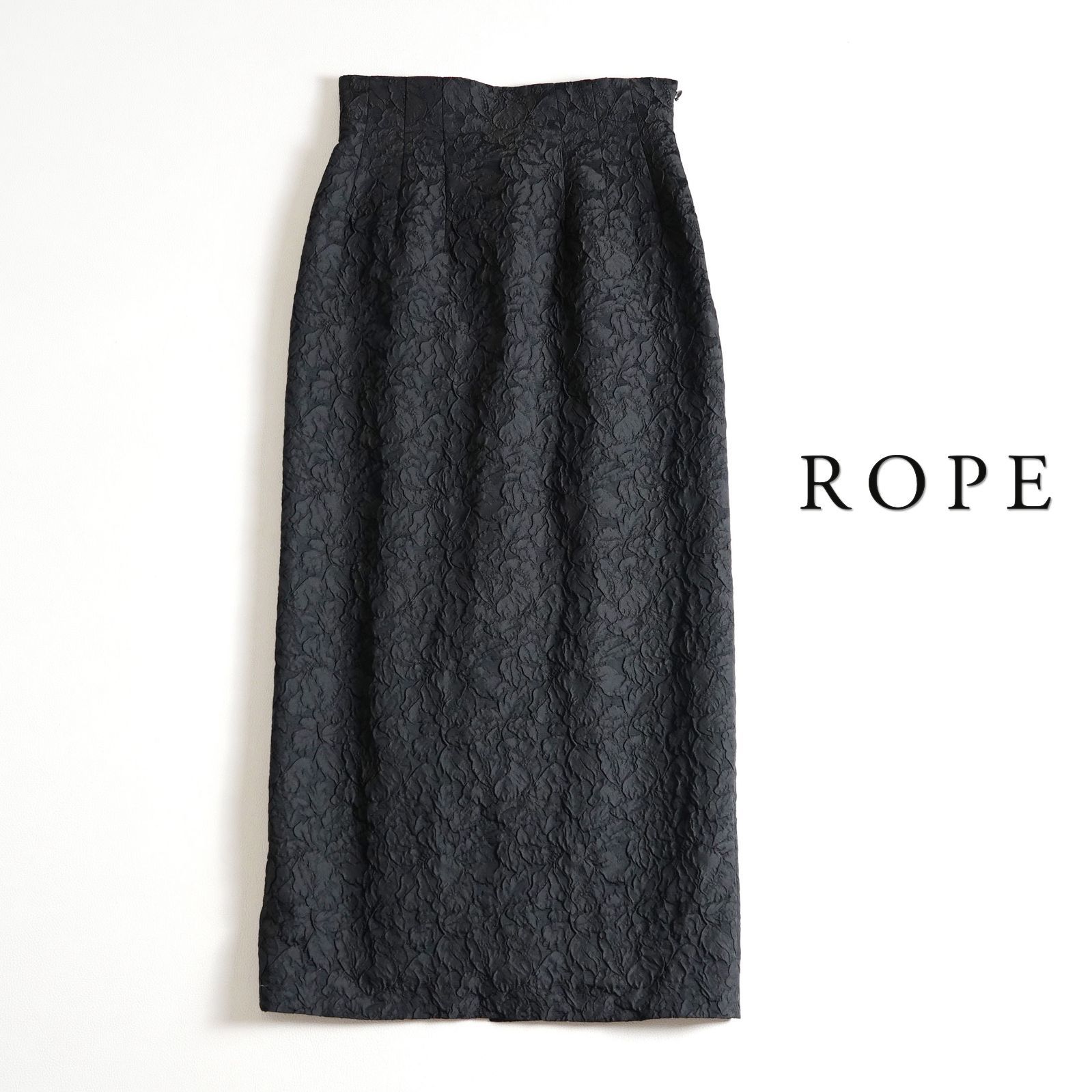 705y*美品 ロペ ROPE × 神崎恵 コラボ フクレ ジャカード ストレッチ