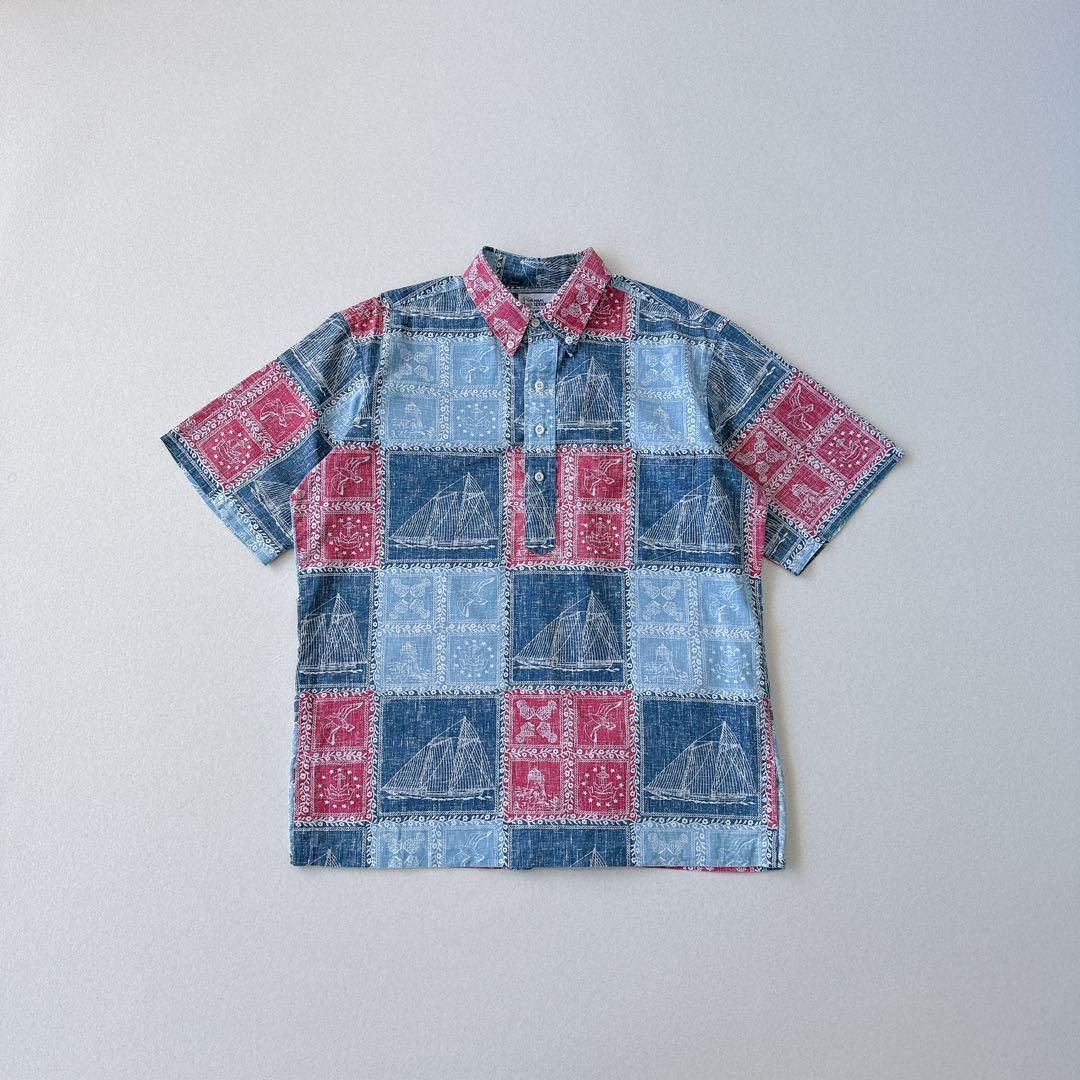 90s レインスプーナー 水着 ビキニタグ アロハシャツ プル