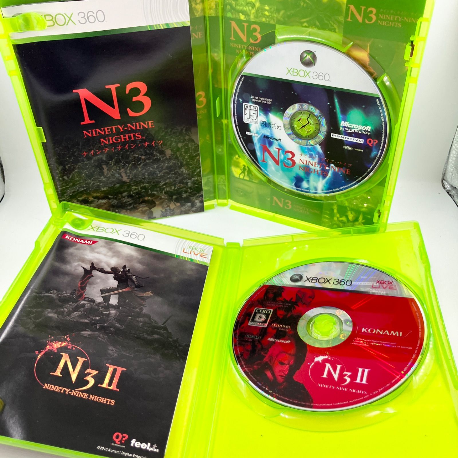 xbox360 ナインティナイン・ナイツ 1-2 2枚セット 【2197】 - メルカリ