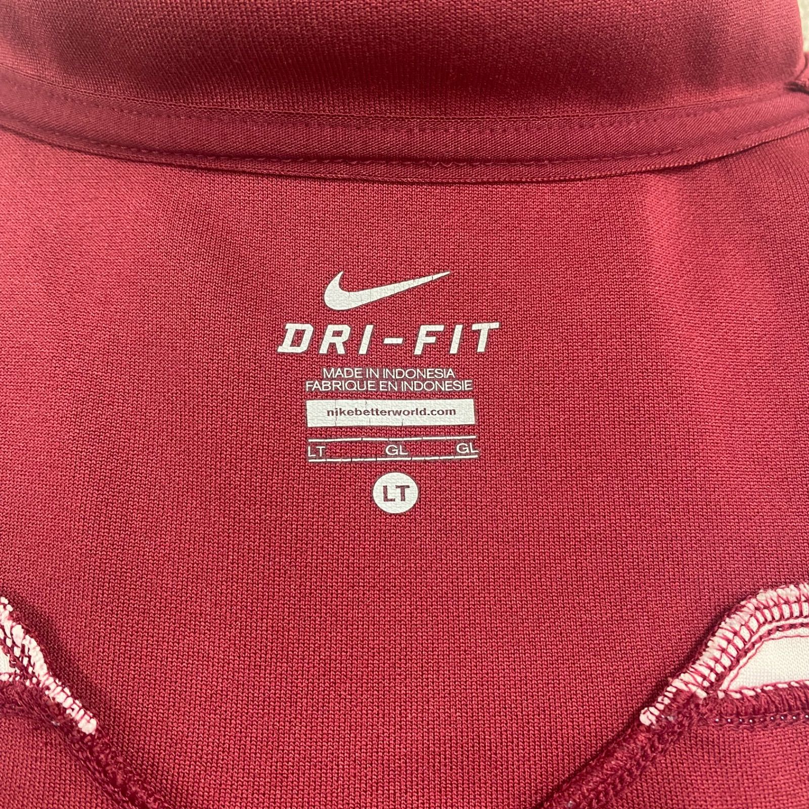 NIKE ナイキ トラックジャケット ジャージ 刺繍 スポーツ 赤 ワイン 