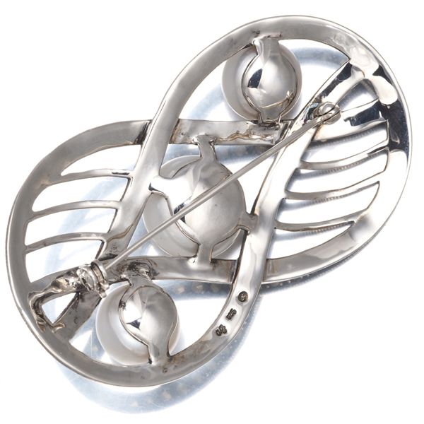 碌山 ロクザン*シードパール マルカジット シルバー 三連 リング 13号