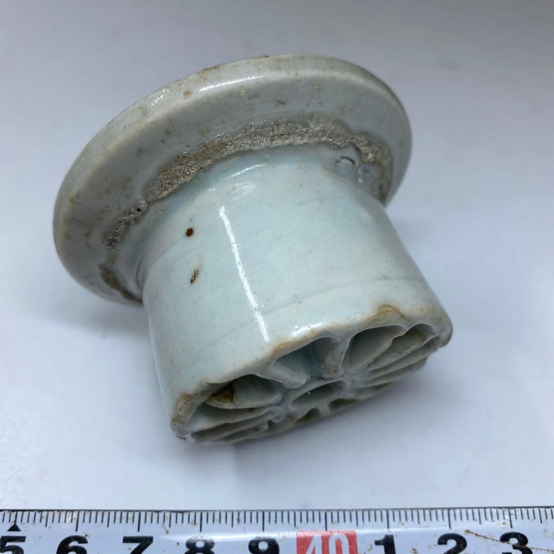 朝鮮美術 18世紀李朝置物 幅約6.5㎝ 東Y6-0924①