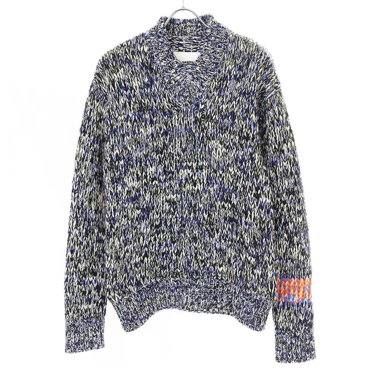 JIL SANDER ジルサンダー 21AW ウールカシミヤローゲージニット 