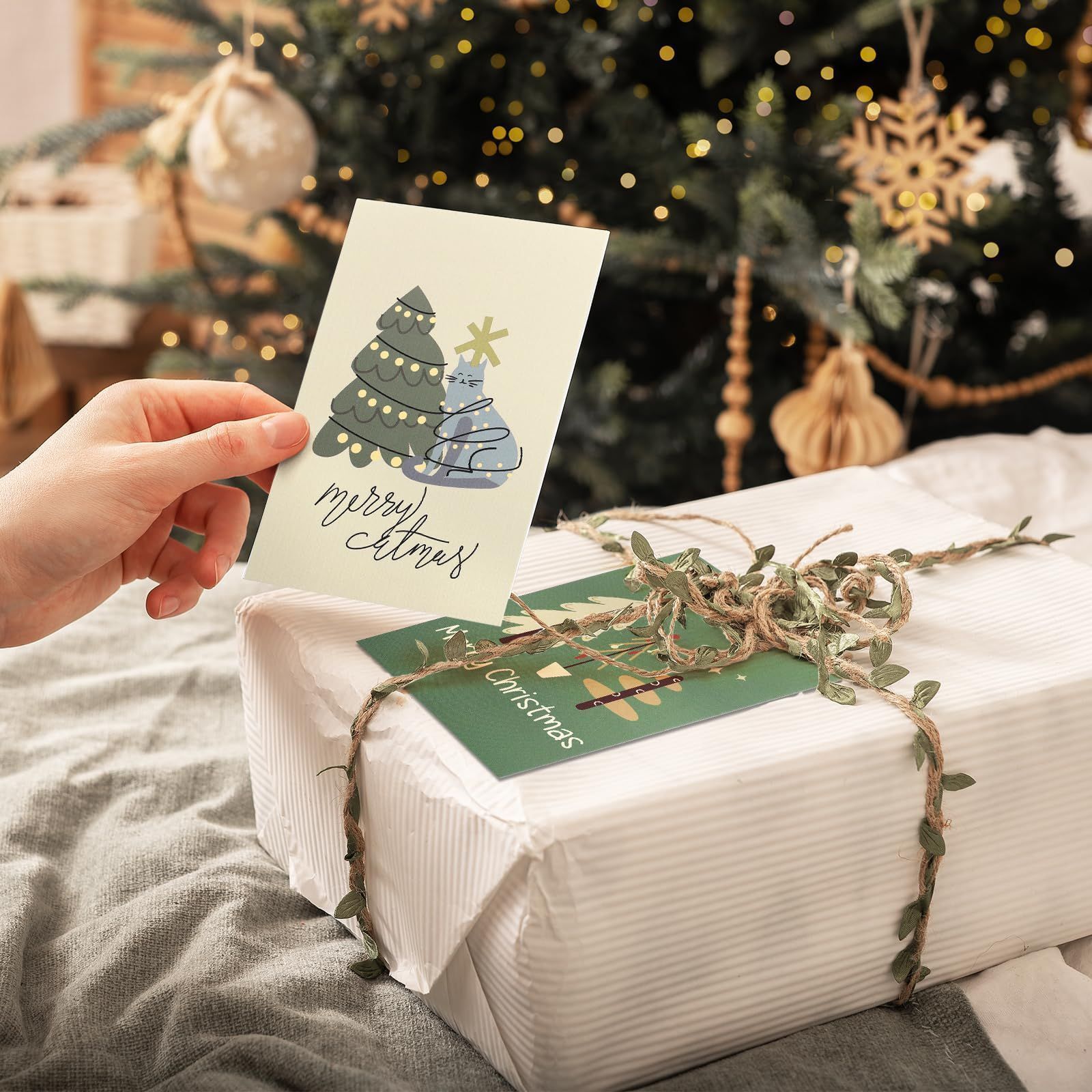 みみ様 Kesote クリスマスカード メッセージカード 24枚セット 24種