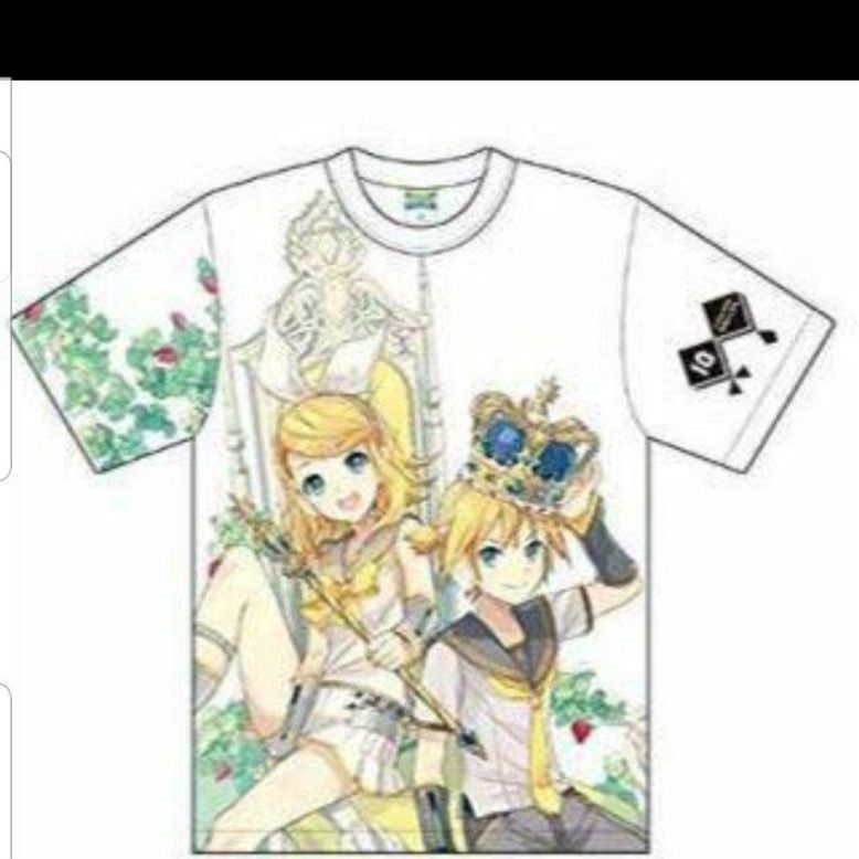 VOCALOID 鏡音リン・レン 10th Anniversary Shop限定 フルグラフィックTシャツ ホワイト フリーサイズ 鏡音リン＆鏡音レン(A/リン王冠) 単品 Amazon.co.jp: VOCALOID 鏡音リン・レン 10th Anniversary Shop