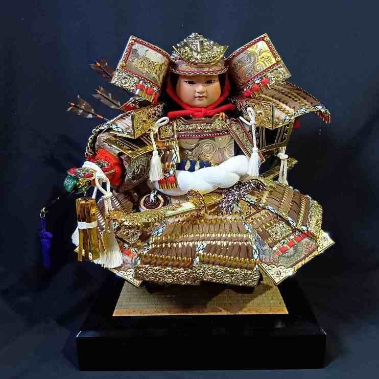 子ども大将人形 兜 兜飾り 五月人形 子供大将 (管理番号：OKU8720/K4-140