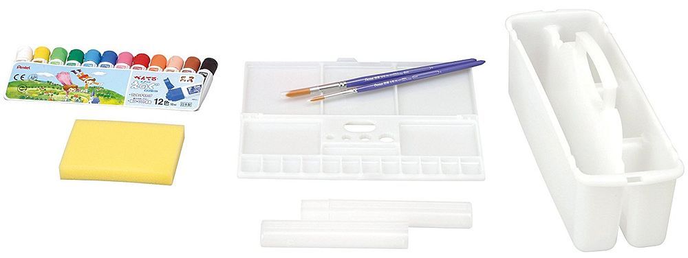 まとめ買い）ぺんてる 絵の具セット スケッチセット 黒 ZST21-A1 【3個
