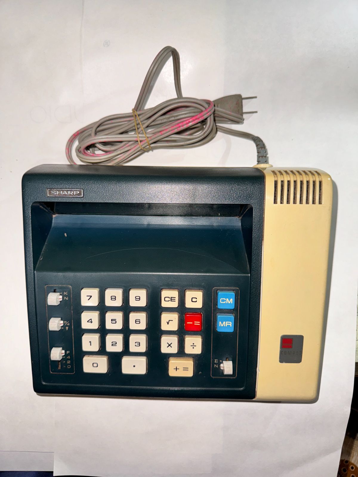昭和レトロ SHARP製 AC電源 電卓 COMPET CS-225R - メルカリ