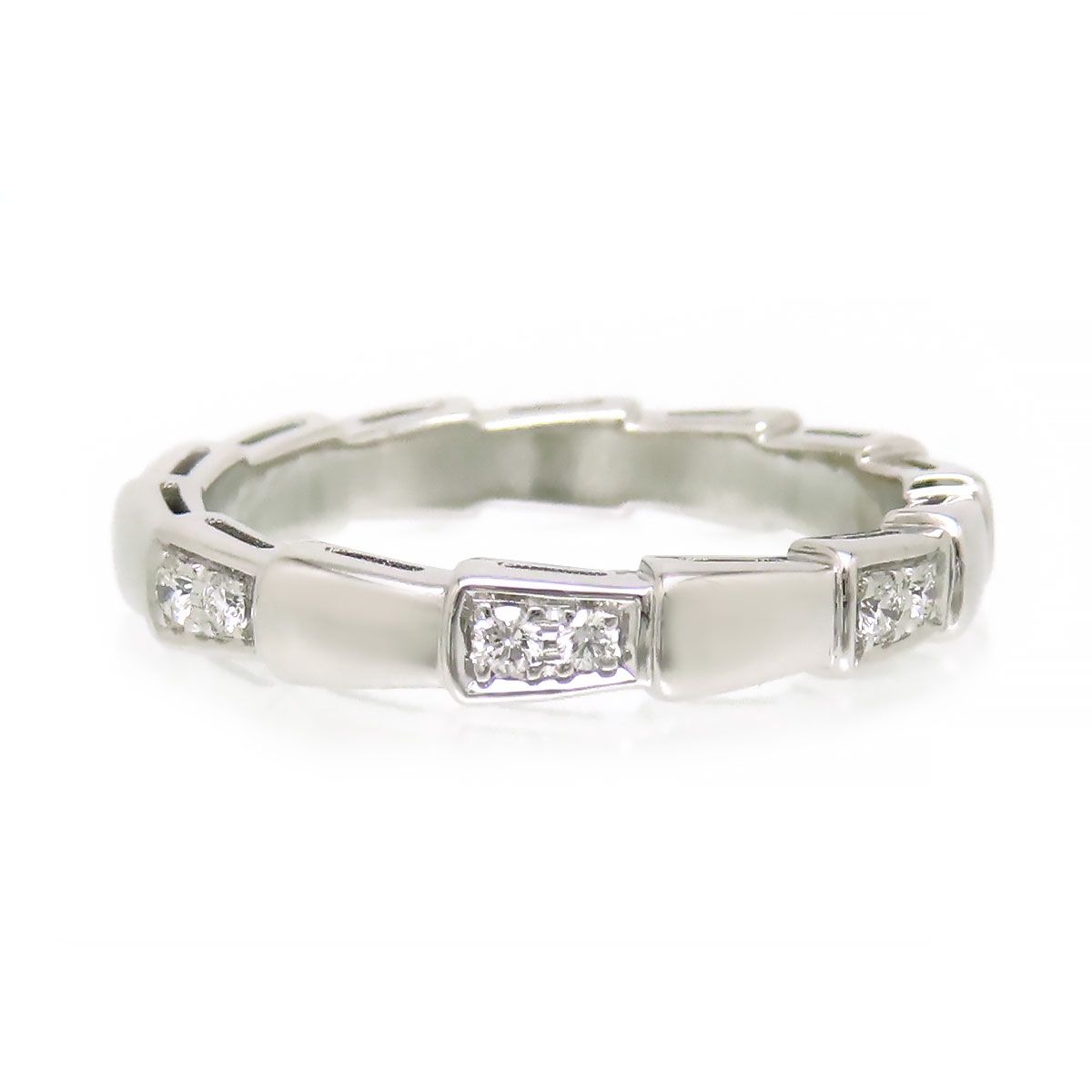 （新品仕上げ済）ブルガリ BVLGARI セルペンティ ヴァイパー ダイヤ シェル リング 353213 K18 PG × ダイヤ ＃56 指環 8855 BVLGARI セルペンティ ヴァイパー 358635 K18 YG 約12号 セルペンティ