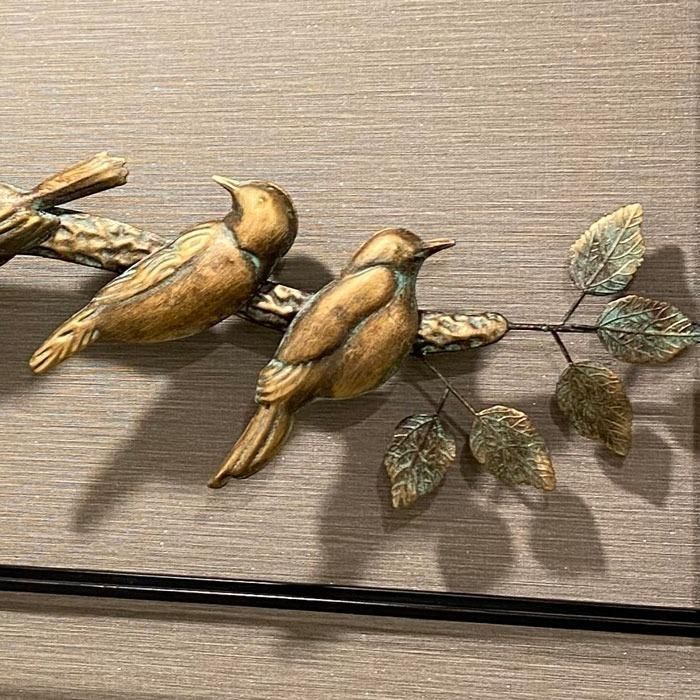 ウォールアート パネル 壁掛け 壁飾り 鳥 バード Bird ブロンズ おしゃれ モダン シンプル 北欧 Wall Deco ウォールデコ - メルカリ