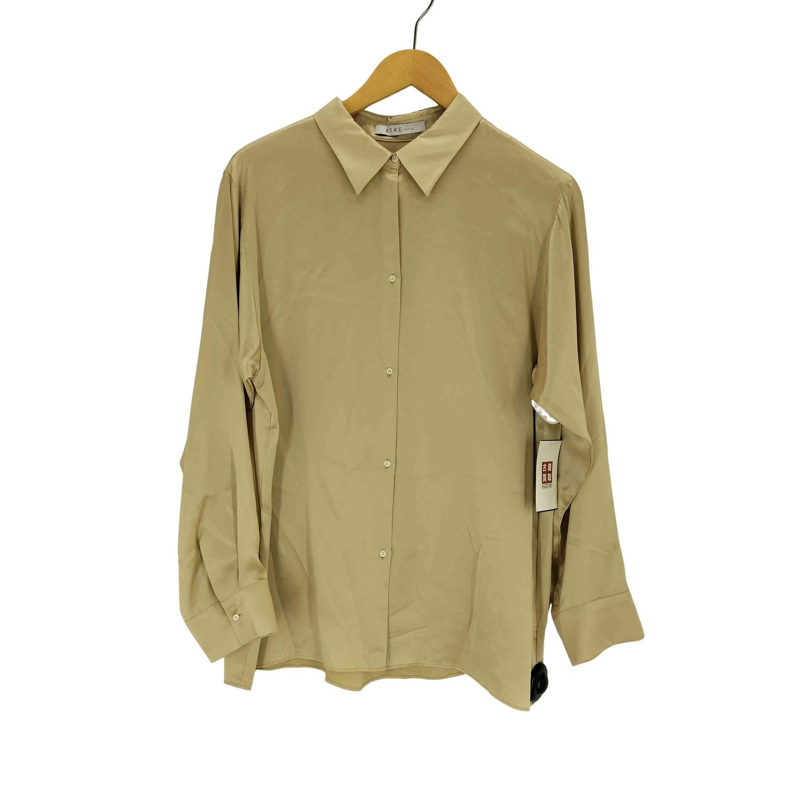 エトレトウキョウ ETRE TOKYO ボックスシルエットシルクシャツ