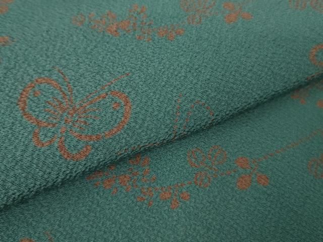 平和屋着物□極上 世界的人形師 辻村寿三郎 ジュサブロー 小紋 舞蝶花