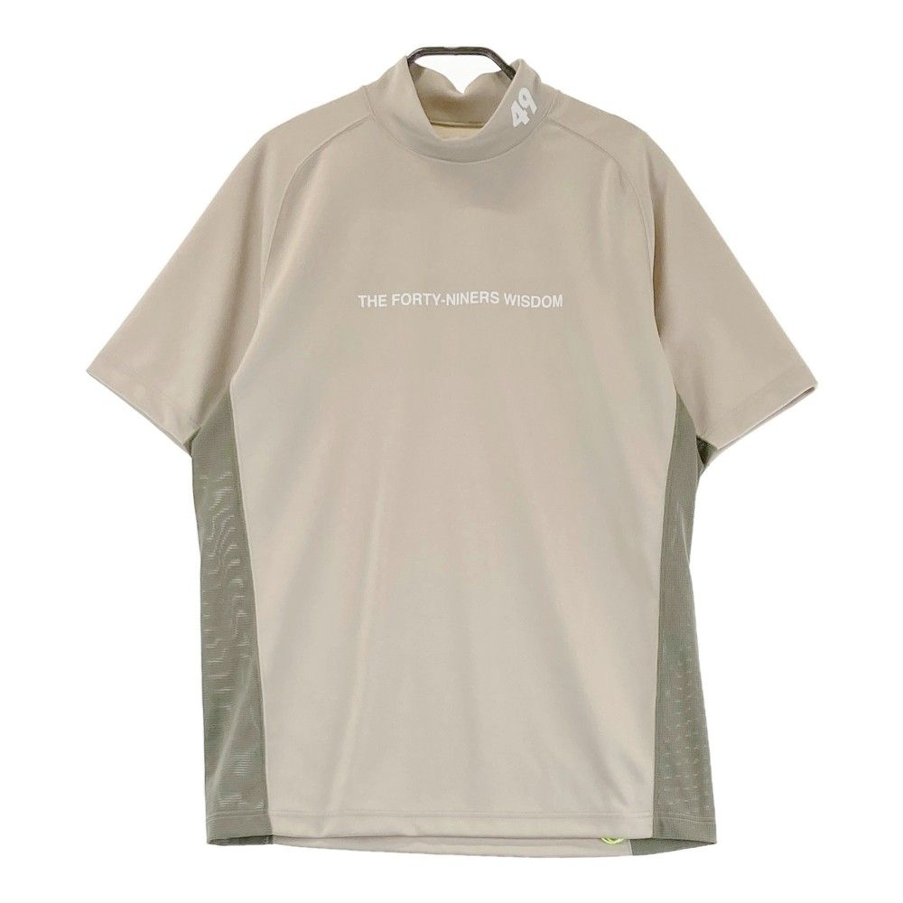 サイズ：M TFW49 ティーエフダブリューフォーティーナイン 2024年モデル ハイネック 半袖Tシャツ  ベージュ系 [240101317470]# ゴルフウェア メンズ ストスト