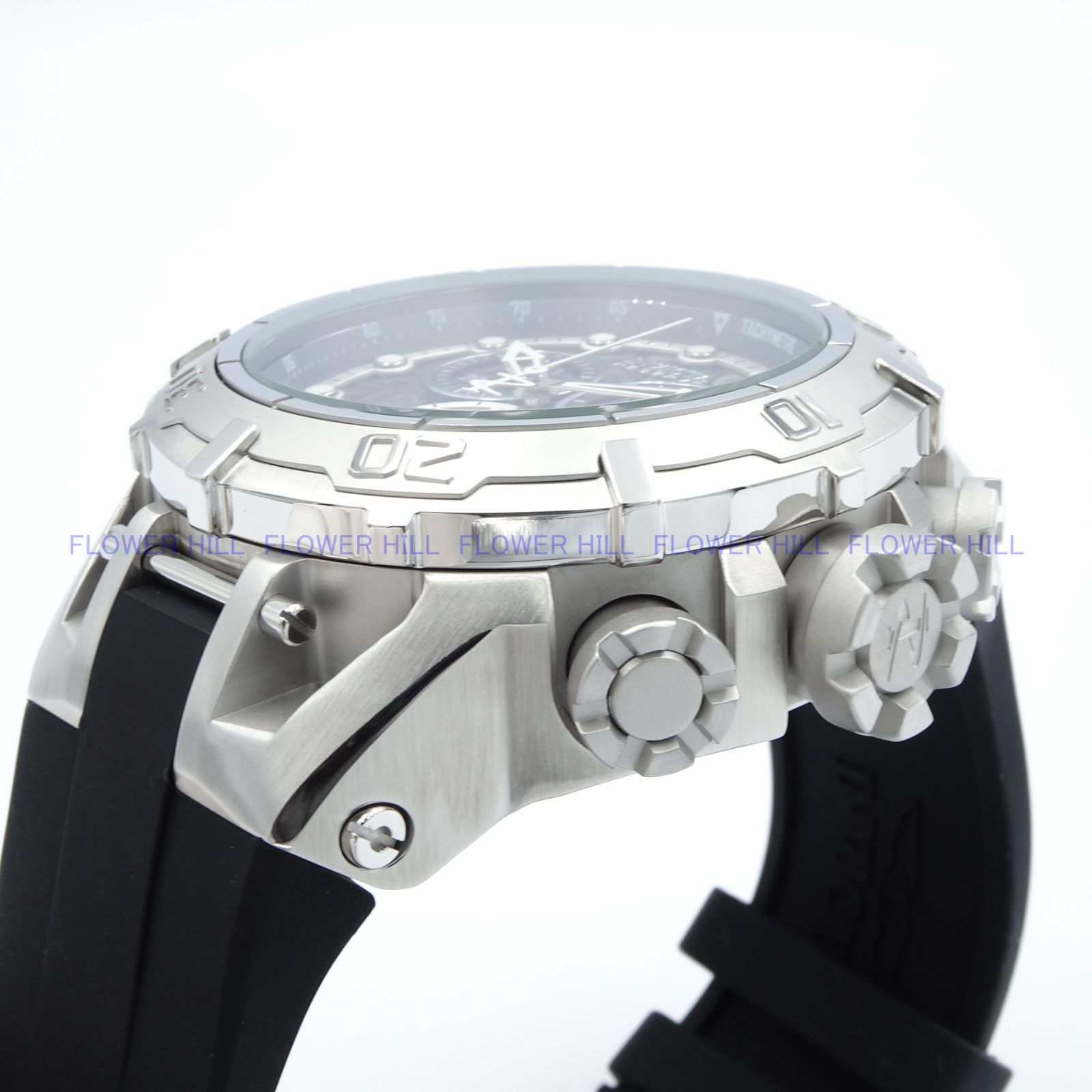 INVICTA インビクタ 腕時計 メンズ クォーツ スイスETAムーブメント クロノグラフ SUBAQUA 45261 スチール・ブラック  シリコンバンド