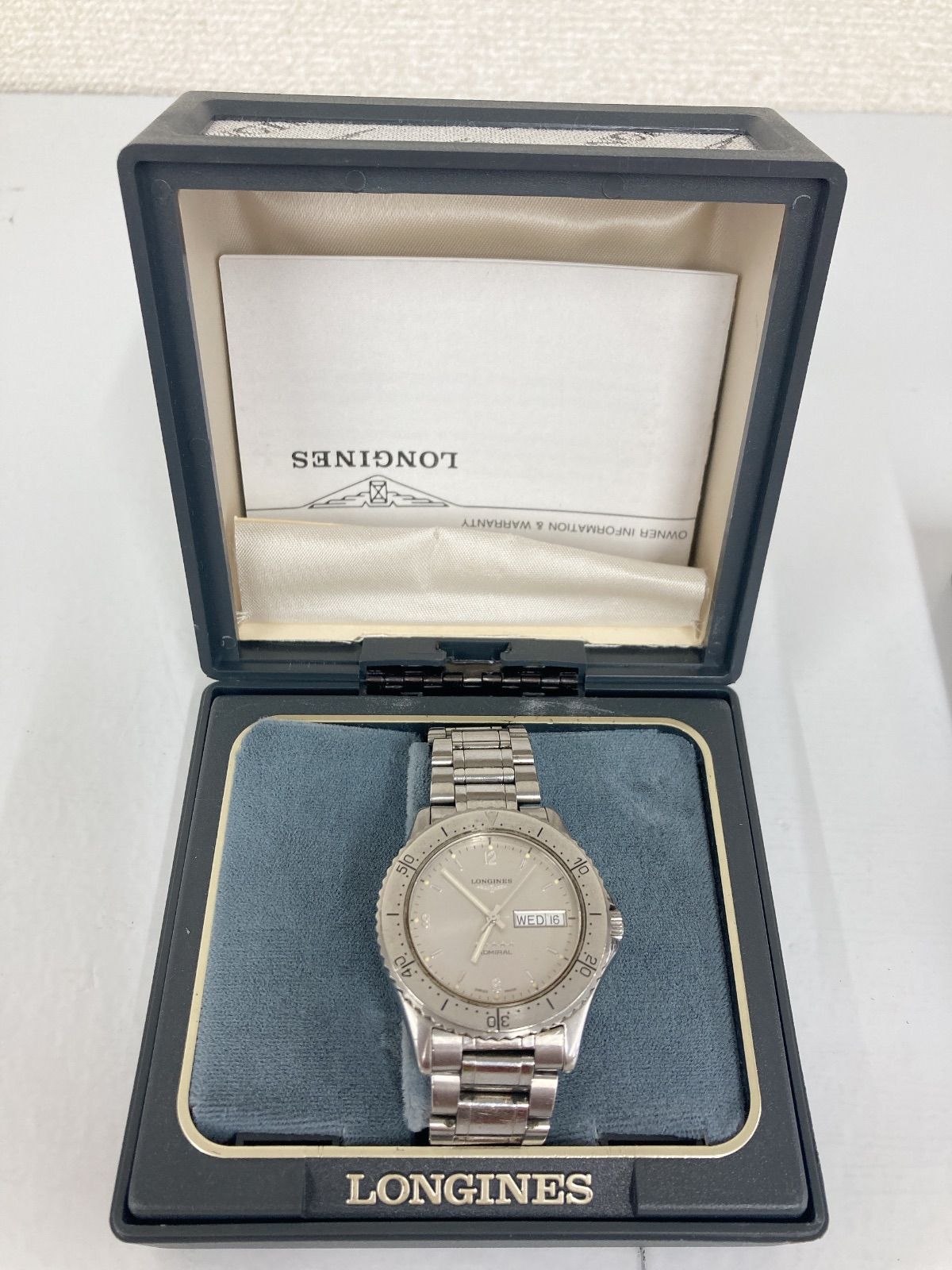 ￥3 不動品 LONGINES アドミラル5スター ダイバー デイデイト 時計 2