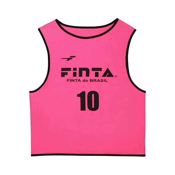 FINTA フィンタ サッカー フットサル ビブス ゲームベスト ジュニアサイズ 10枚セット FT6555 全８色 ピンク フリー